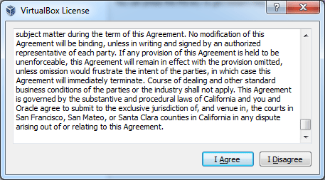 License Agreement, click I Agree